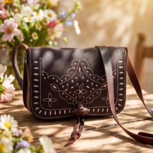 Bolso cuero bandolera y cintura