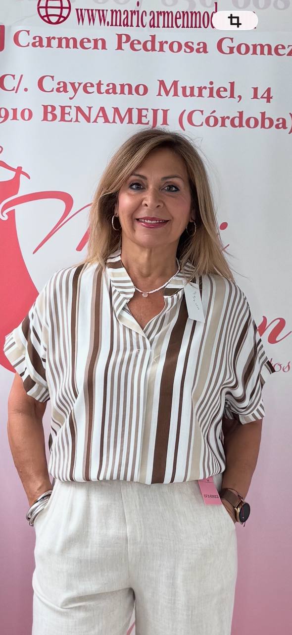 Camisa de Rayas Cuello Tirilla - Imagen 8
