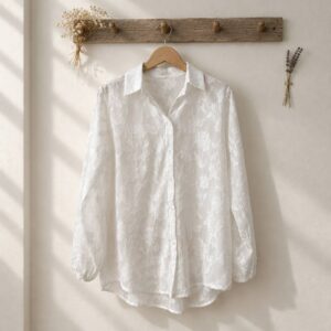 Camisa blanca modelo perla