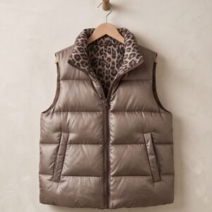 Chaleco sin mangas modelo reversible